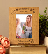 Personalised Mummy's Little Girl Photo Frame Gift Portrait - ukgiftstoreonline