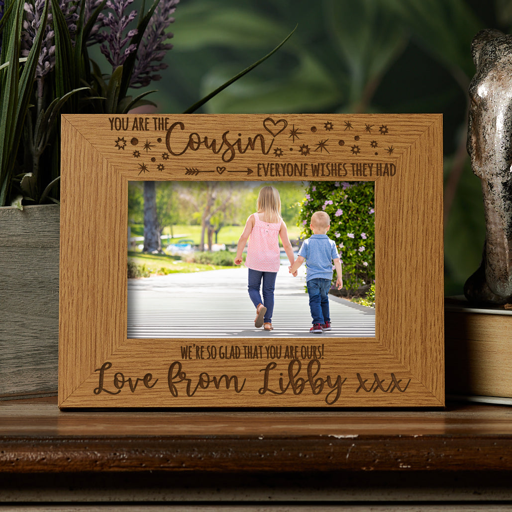 Personalised Cousin Everyone Wishes They Had Photo Frame Landscape - ukgiftstoreonline
