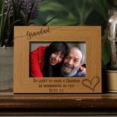 Personalised Grandad As Wonderful As You Photo Frame gift