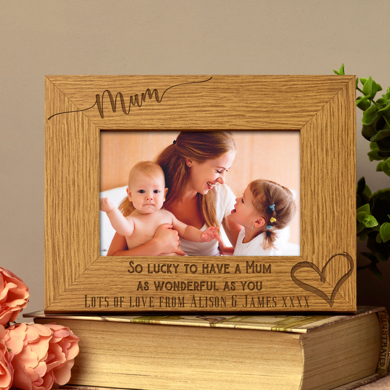 Personalised Mum As Wonderful As You Photo Frame gift - ukgiftstoreonline