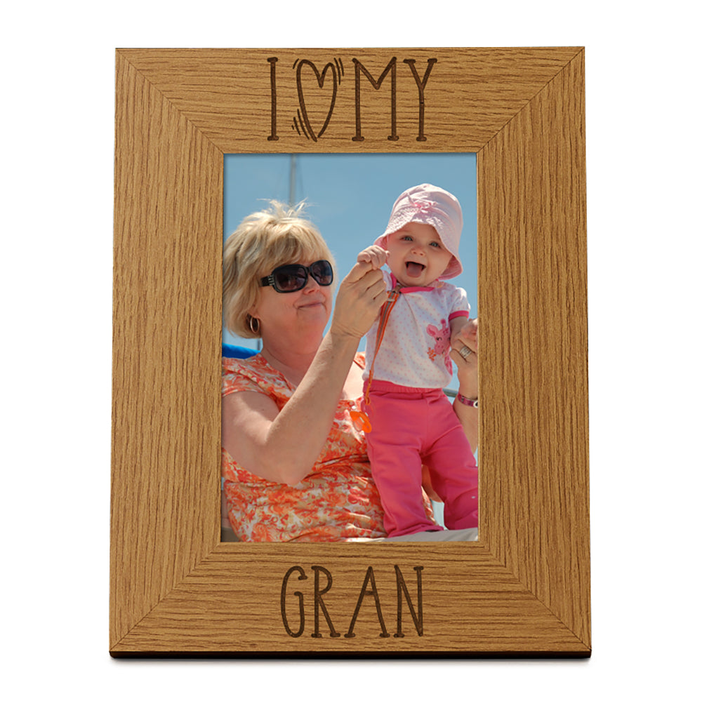 I heart my Gran Love photo frame Gran Photo Frame ukgiftstoreonline