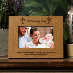 Christening Day Wooden Photo Frame Gift