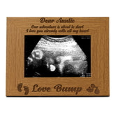 New Baby Pregnancy Scan Wooden Photo Frame Auntie Gift