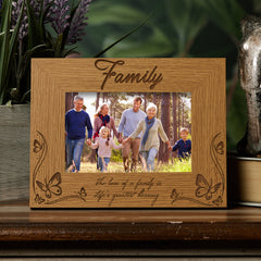 Wooden Engraved Family Photo Frame Gift Life's Greatest Blessing Family Photo frame ukgiftstoreonline 4 x 6 Inch