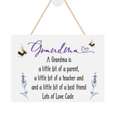 ukgiftstoreonline Personalised Grandma Plaque Gift With Sentiment