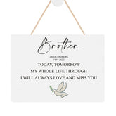 ukgiftstoreonline Personalised Brother Remembrance Memorial Keepsake Plaque
