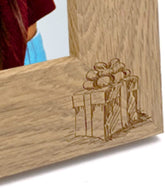 16th Birthday Photo Frame Portrait Wooden Engraved Bunting Style Gift