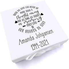 ukgiftstoreonline Personalised Those we love memorial remembrance Keepsake Memory Box Gift
