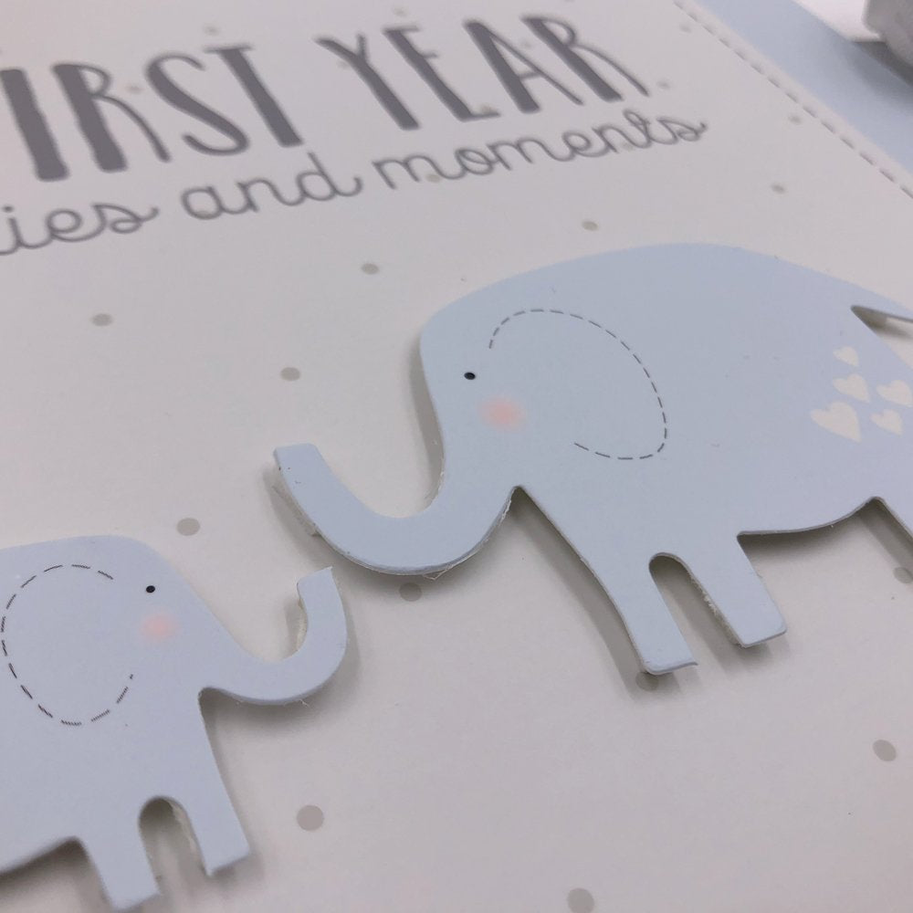 ukgiftstoreonline Baby Boy My First Year Keepsake Record Book Record Book ukgiftstoreonline