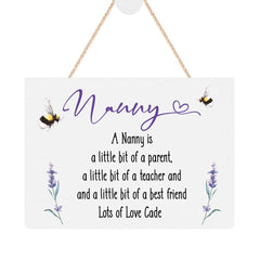ukgiftstoreonline Personalised Nanny Plaque Gift With Sentiment