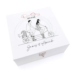 ukgiftstoreonline Personalised Our Story So Far Keepsake Medium Wooden Gift Box