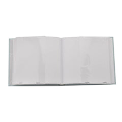 Personalised Baby Boy Light Blue Photo Album With Linen Cover