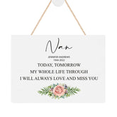ukgiftstoreonline Personalised Nan Remembrance Memorial Keepsake Plaque