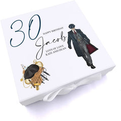 Personalised Any Age Birthday Gift Keepsake Memory Box For Him Gentleman Range 18th, 21st, 30th, 40th, 50th, 60th