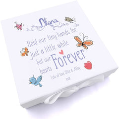 ukgiftstoreonline Personalised Nans Hold Our Hands Keepsake Memory Box