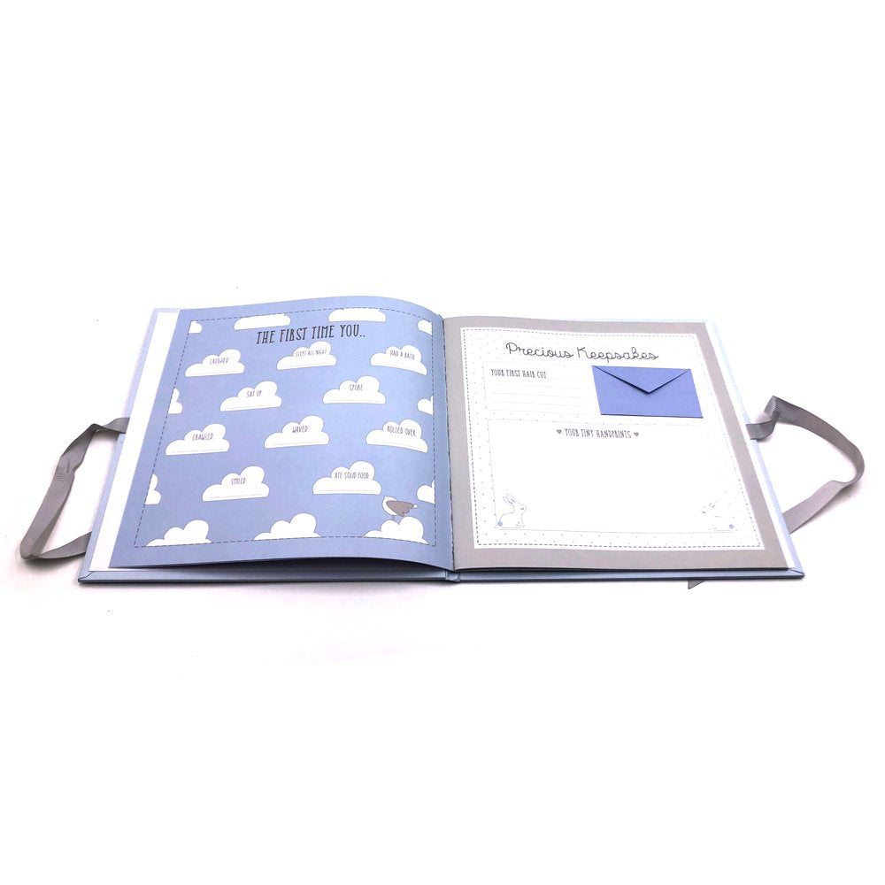 ukgiftstoreonline Baby Boy My First Year Keepsake Record Book Record Book ukgiftstoreonline