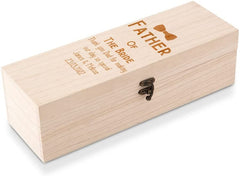Personalised Wooden Wine Champagne Box Father Of The Bride Gift