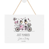 ukgiftstoreonline Personalised Wedding Plaque Gift With Couple Sketch