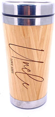 Personalised Bamboo Insulated Uncle Travel Mug Gift