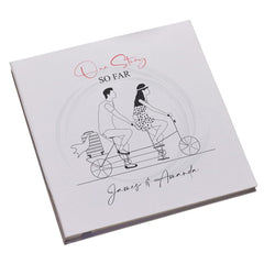 Personalised Large Linen Our Story So Far Photo Album Gift