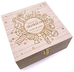 Personalised Wooden Gift Box – Custom Engraved Candy Storage Keepsake Personalised Gifts ukgiftstoreonline