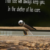 Christening Sentiment Personalised Glass Plaque Gift With Sentiment