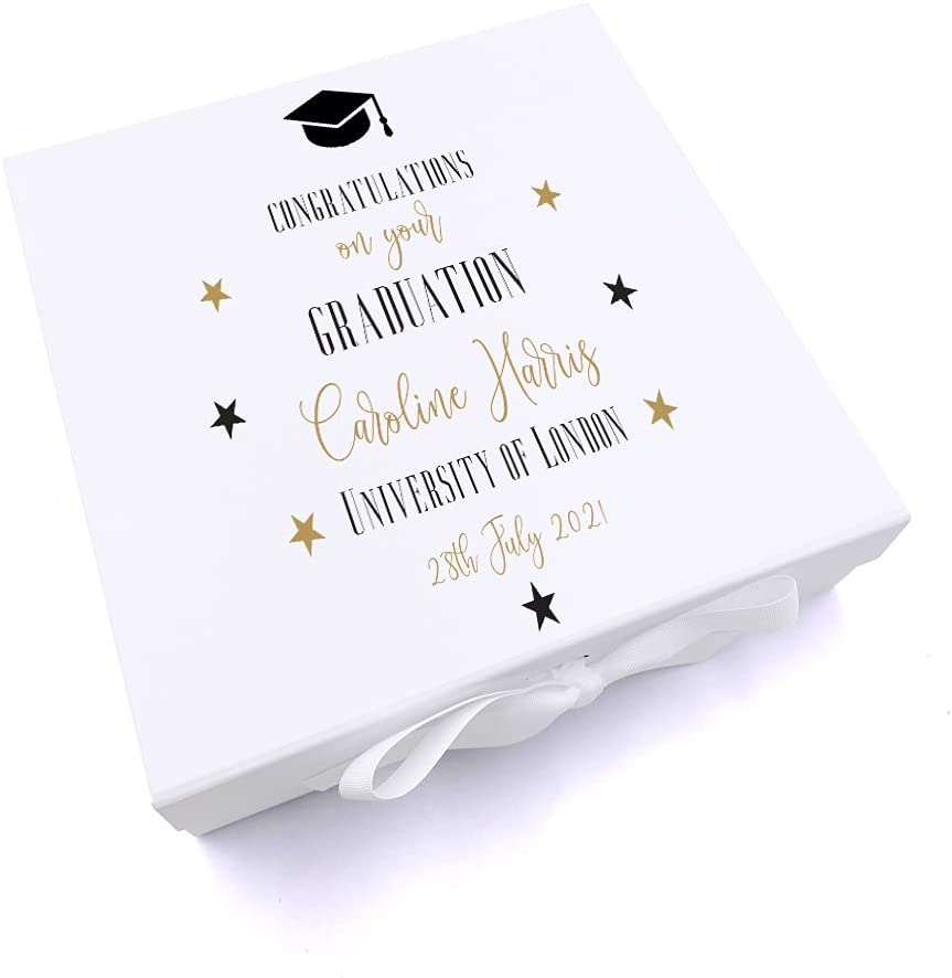 ukgiftstoreonline Personalised Congratulations On Your Graduation Keepsake Memory Box Gift Keepsake Memory Box ukgiftstoreonline