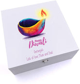 ukgiftstoreonline Personalised Happy Diwali Keepsake Wooden Box