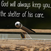 Baptism Day Sentiment Personalised Glass Plaque Gift Leaf Design