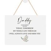 ukgiftstoreonline Personalised Daddy Remembrance Memorial Keepsake Plaque