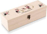 Personalised Wooden Wine or Champagne Box Wedding Keepsake Gift Couple