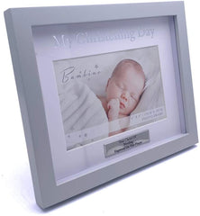 ukgiftstoreonline Personalised My Christening Day Photo Keepsake Frame Gift