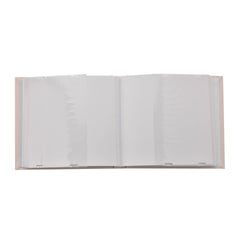Personalised Baby Girl Light Pink Photo Album With Linen Cover