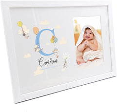 Personalised Baby Cute Mouse Themed Monogram Photo Frame