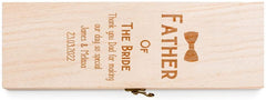 Personalised Wooden Wine Champagne Box Father Of The Bride Gift