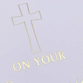 On Your Communion Gold Metal Stamped Scrapbook Photo Album Guest Book