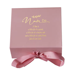 ukgiftstoreonline Personalised Nan Pink Gift Box With Sentiment