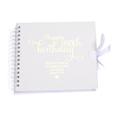 Personalised 80th Birthday Scrapbook Photo Album or Guest Book Gift
