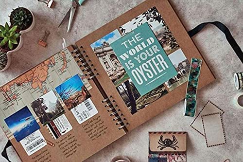 Our Wedding Day Memories Brown Scrapbook, Photo Album or Guest Book Gold Print Scrapbook ukgiftstoreonline