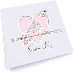 Personalised Baby Shower Heart Design Photo Album Baby Photo Album ukgiftstoreonline