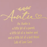 ukgiftstoreonline Personalised Auntie Pink Gift Box With Sentiment