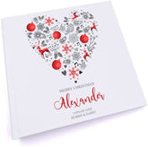 Personalised Merry Christmas Heart Design Photo Album