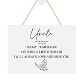 ukgiftstoreonline Personalised Uncle Remembrance Memorial Keepsake Plaque
