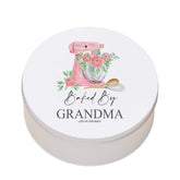 Personalised Grandma Cake Tin Baking Cookie Storage Gift