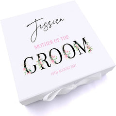 ukgiftstoreonline Personalised Mother of The Groom Wedding Keepsake Memory Box Gift