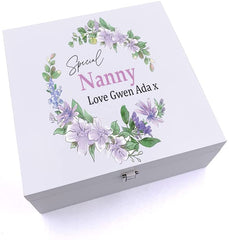 ukgiftstoreonline Personalised Special Nanny Keepsake Wooden Box Gift