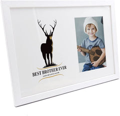 Personalised Best Brother Ever Stag Photo Frame. Brother Photo Frame ukgiftstoreonline