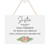 ukgiftstoreonline Personalised Sister Remembrance Memorial Keepsake Plaque