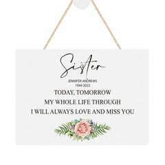 ukgiftstoreonline Personalised Sister Remembrance Memorial Keepsake Plaque