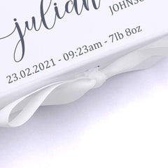 ukgiftstoreonline Personalised Baby Gift Keepsake Memory Box Teddy On Cloud